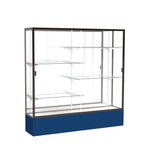 Ghent Spirit Floor Display Case, Unlighted, Aluminum Frame, 72