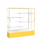 Ghent Spirit Floor Display Case, Unlighted, Aluminum Frame, 72