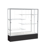 Ghent Spirit Floor Display Case, Unlighted, Aluminum Frame, 72