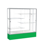 Ghent Spirit Floor Display Case, Unlighted, Aluminum Frame, 72