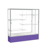 Ghent Spirit Floor Display Case, Unlighted, Aluminum Frame, 72