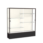 Ghent Spirit Floor Display Case, Unlighted, Aluminum Frame, 72