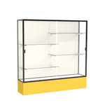 Ghent Spirit Floor Display Case, Unlighted, Aluminum Frame, 72