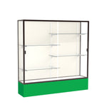 Ghent Spirit Floor Display Case, Unlighted, Aluminum Frame, 72