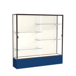Ghent Spirit Floor Display Case, Unlighted, Aluminum Frame, 72
