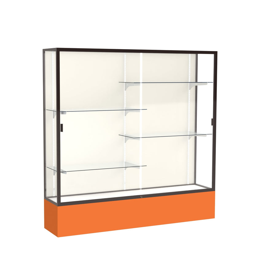 Ghent Spirit Floor Display Case, Unlighted, Aluminum Frame, 72"H x 72"W x 16"D - Waddell Display Collection (GHE - 376XX - XX - XX) - SchoolOutlet