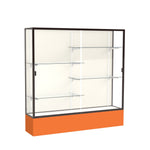 Ghent Spirit Floor Display Case, Unlighted, Aluminum Frame, 72
