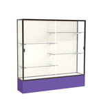 Ghent Spirit Floor Display Case, Unlighted, Aluminum Frame, 72