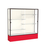 Ghent Spirit Floor Display Case, Unlighted, Aluminum Frame, 72