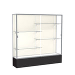 Ghent Spirit Floor Display Case, Unlighted, Aluminum Frame, 72