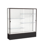 Ghent Spirit Floor Display Case, Unlighted, Aluminum Frame, 72