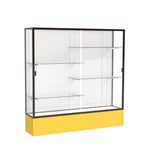 Ghent Spirit Floor Display Case, Unlighted, Aluminum Frame, 72