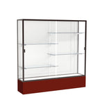 Ghent Spirit Floor Display Case, Unlighted, Aluminum Frame, 72