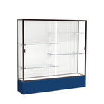 Ghent Spirit Floor Display Case, Unlighted, Aluminum Frame, 72