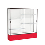 Ghent Spirit Floor Display Case, Unlighted, Aluminum Frame, 72