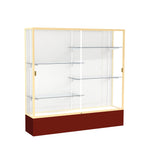 Ghent Spirit Floor Display Case, Unlighted, Aluminum Frame, 72