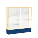 Ghent Spirit Floor Display Case, Unlighted, Aluminum Frame, 72