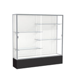 Ghent Spirit Floor Display Case, Unlighted, Aluminum Frame, 72