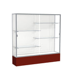 Ghent Spirit Floor Display Case, Unlighted, Aluminum Frame, 72