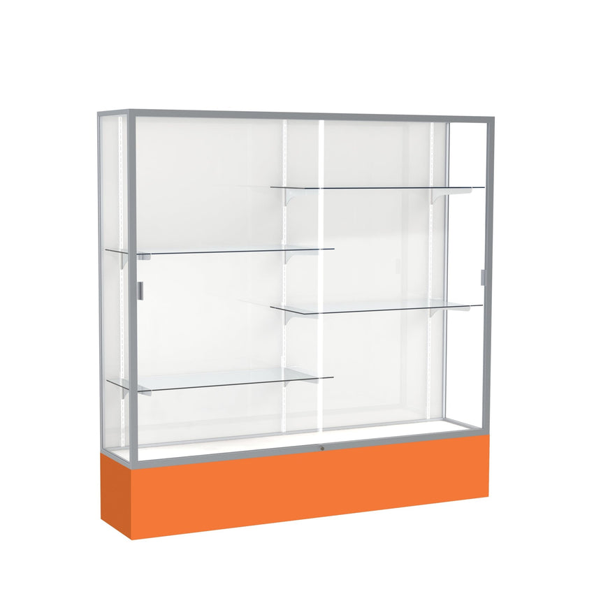 Ghent Spirit Floor Display Case, Unlighted, Aluminum Frame, 72"H x 72"W x 16"D - Waddell Display Collection (GHE - 376XX - XX - XX) - SchoolOutlet