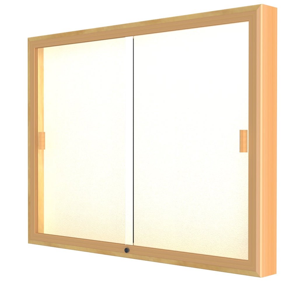 Ghent Legacy Bulletin Board Wall Display Case, Plaque Fabric Back, Champagne Aluminum Frame, 36"H x 48"W x 4"D (GHE - 88 - 3648PB - GD) - SchoolOutlet