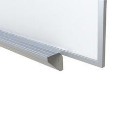 Ghent M1 Porcelain Magnetic Whiteboard, Aluminum Frame, Box Tray and 1" Maprail, 4'H x 10'W (GHE-A2M410-M)