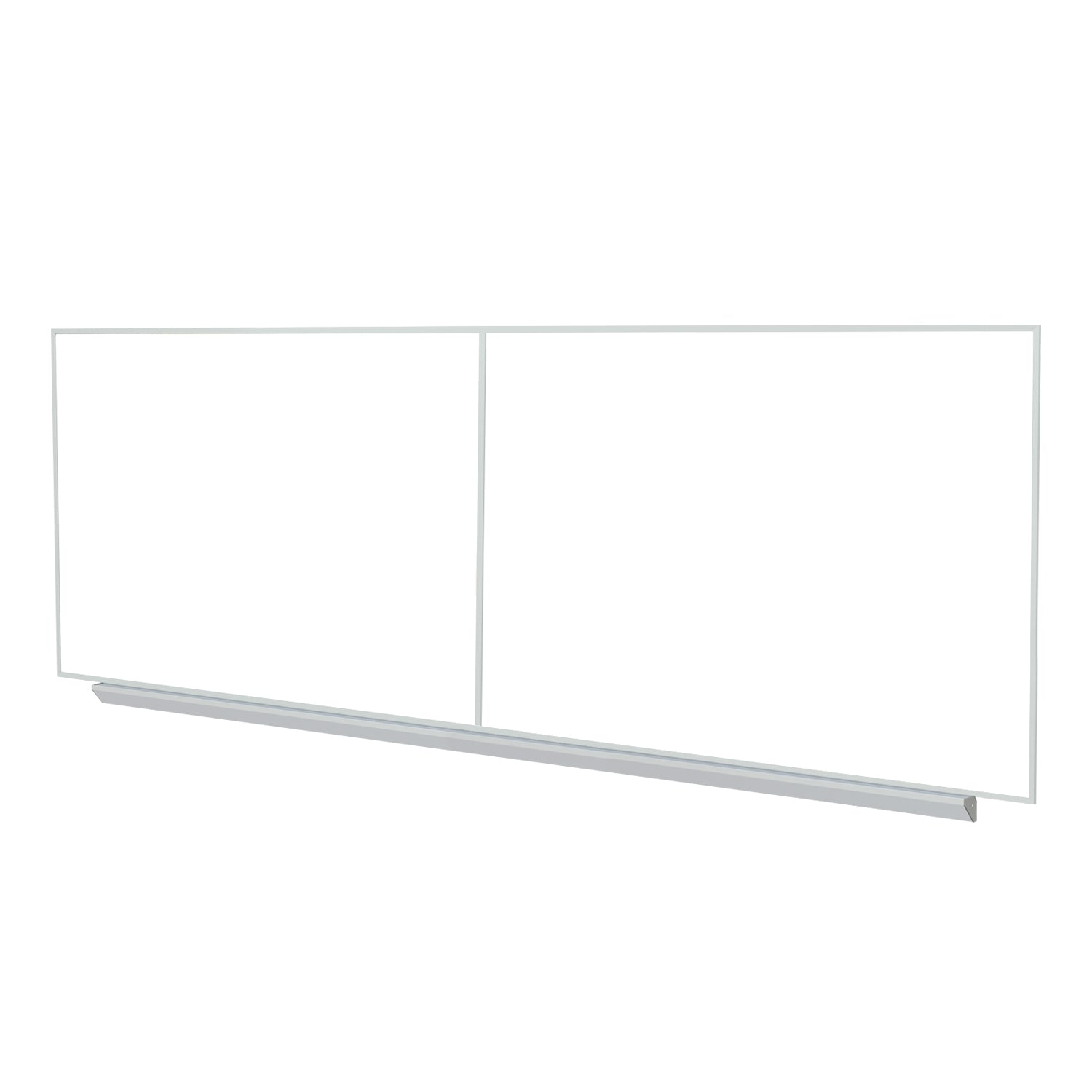 Ghent M1 Porcelain Magnetic Whiteboard, Aluminum Frame, Box Tray, 4'H x 16'W - 2 pieces (GHE - A2M416) - SchoolOutlet