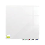 Ghent Aria Low Profile Glassboard, Magnetic, 4'H x 4'W, Square, White (GHE - ARIASM44WH) - SchoolOutlet