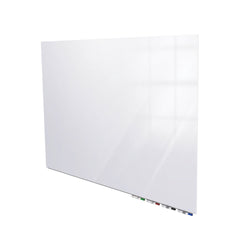 Ghent Aria Low Profile Glassboard, Magnetic, 4'H x 5'W, Horizontal, White (GHE-ARIASM45WH)