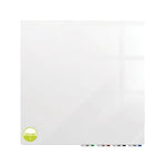 Ghent Aria Low Profile Glassboard, Non - Magnetic, 4'H x 4'W, Square, White (GHE - ARIASN44WH) - SchoolOutlet