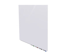Ghent Aria Low Profile Glassboard, Non-Magnetic, 4'H x 4'W, Square, White (GHE-ARIASN44WH)