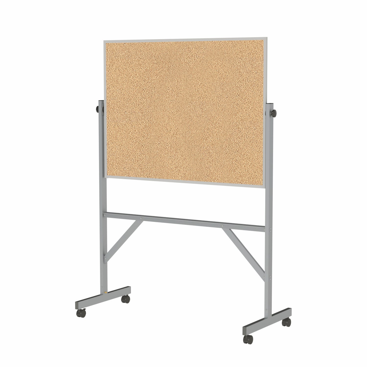 Ghent Reversible Cork Bulletin Board, Aluminum Frame, 3'H x 4'W (GHE - ARKK34) - SchoolOutlet