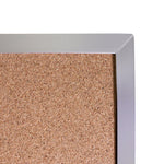 Ghent Reversible Cork Bulletin Board, Aluminum Frame, 4'H x 6'W (GHE - ARKK46) - SchoolOutlet