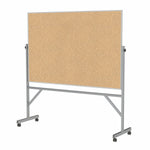 Ghent Reversible Cork Bulletin Board, Aluminum Frame, 4'H x 6'W (GHE - ARKK46) - SchoolOutlet