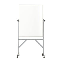 Ghent Reversible Porcelain Whiteboard, Aluminum Frame, Magnetic, 4'H x 3'W (GHE-ARM1M143)