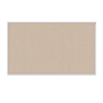 Ghent Fabric Bulletin Board, Satin Aluminum Frame, 18