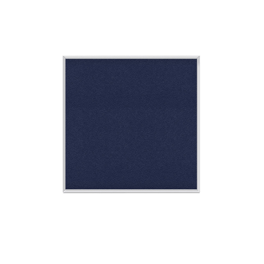Ghent Fabric Bulletin Board, Satin Aluminum Frame, 4'H x 4'W (GHE - AT44FXX) - SchoolOutlet