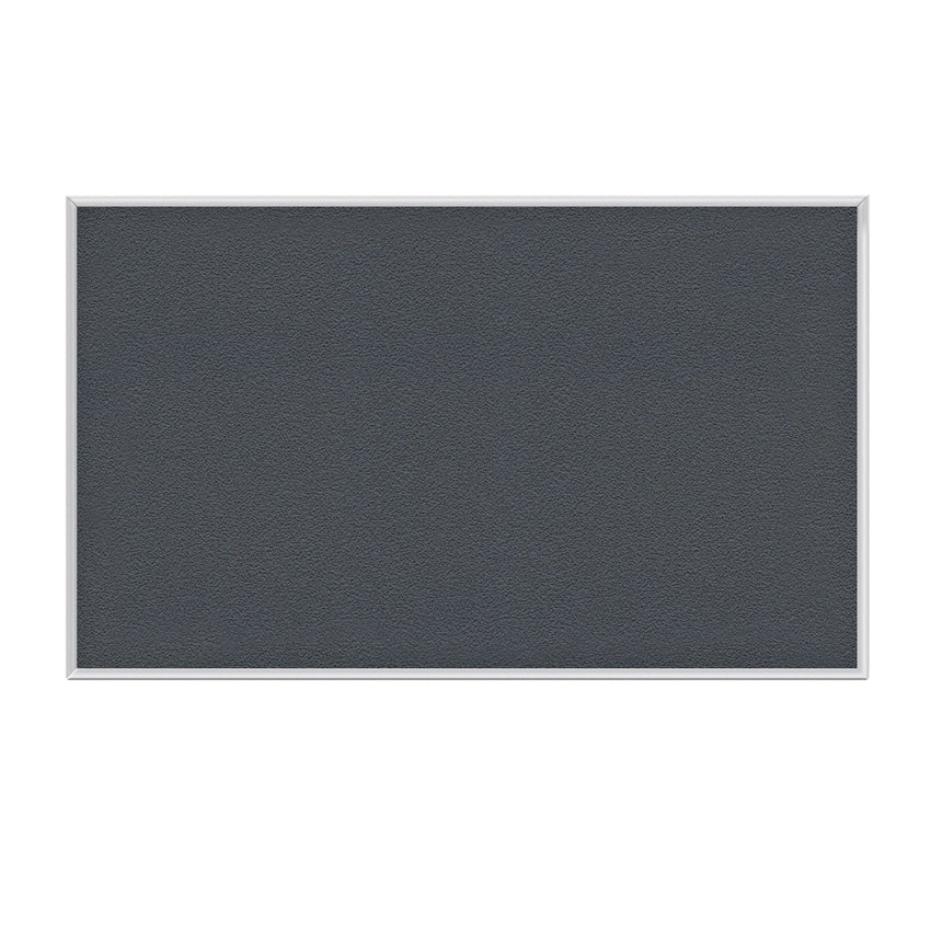 Ghent Fabric Bulletin Board, Satin Aluminum Frame, 4’H x 6’W (GHE - AT46FXX) - SchoolOutlet