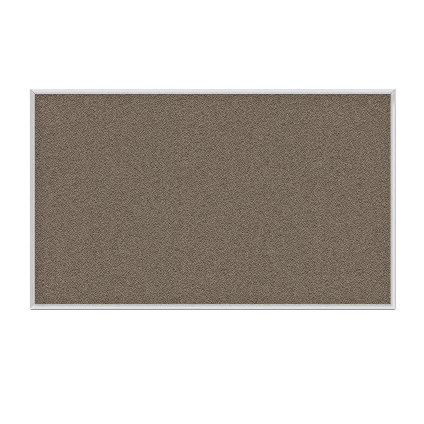 Ghent Fabric Bulletin Board, Satin Aluminum Frame, 4’H x 6’W (GHE - AT46FXX) - SchoolOutlet