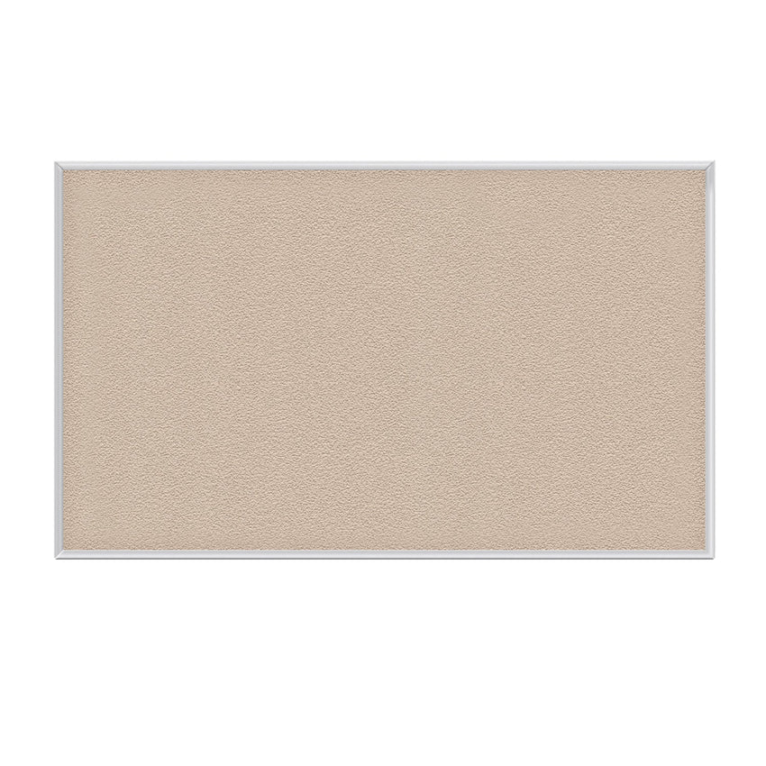 Ghent Fabric Bulletin Board, Satin Aluminum Frame, 4’H x 7’4"W (GHE - AT47FXX) - SchoolOutlet