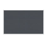 Ghent Fabric Bulletin Board, Satin Aluminum Frame, 4’H x 7’4
