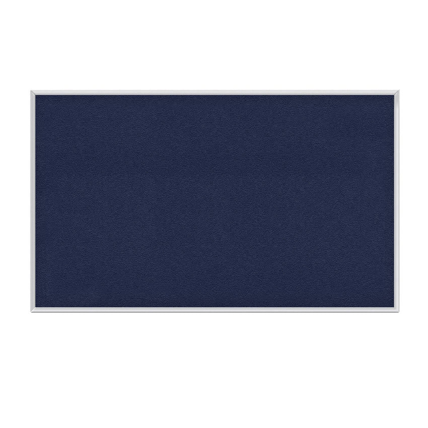 Ghent Fabric Bulletin Board, Satin Aluminum Frame, 4’H x 7’4"W (GHE - AT47FXX) - SchoolOutlet