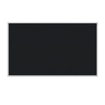 Ghent Fabric Bulletin Board, Satin Aluminum Frame, 4’H x 7’4