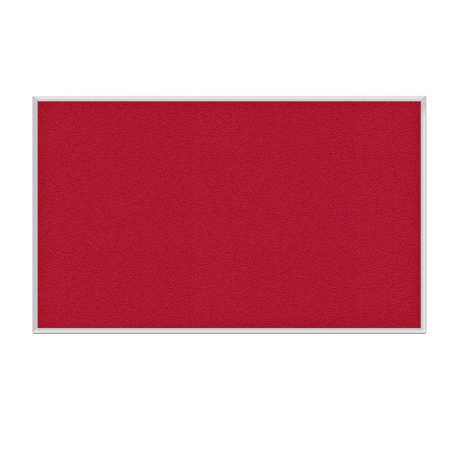 Ghent Fabric Bulletin Board, Satin Aluminum Frame, 4’H x 7’4"W (GHE - AT47FXX) - SchoolOutlet