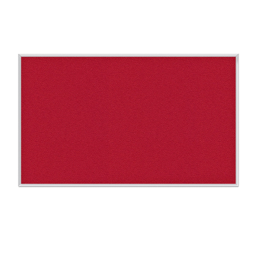 Ghent Fabric Bulletin Board, Satin Aluminum Frame, 4’H x 7’4"W (GHE - AT47FXX) - SchoolOutlet