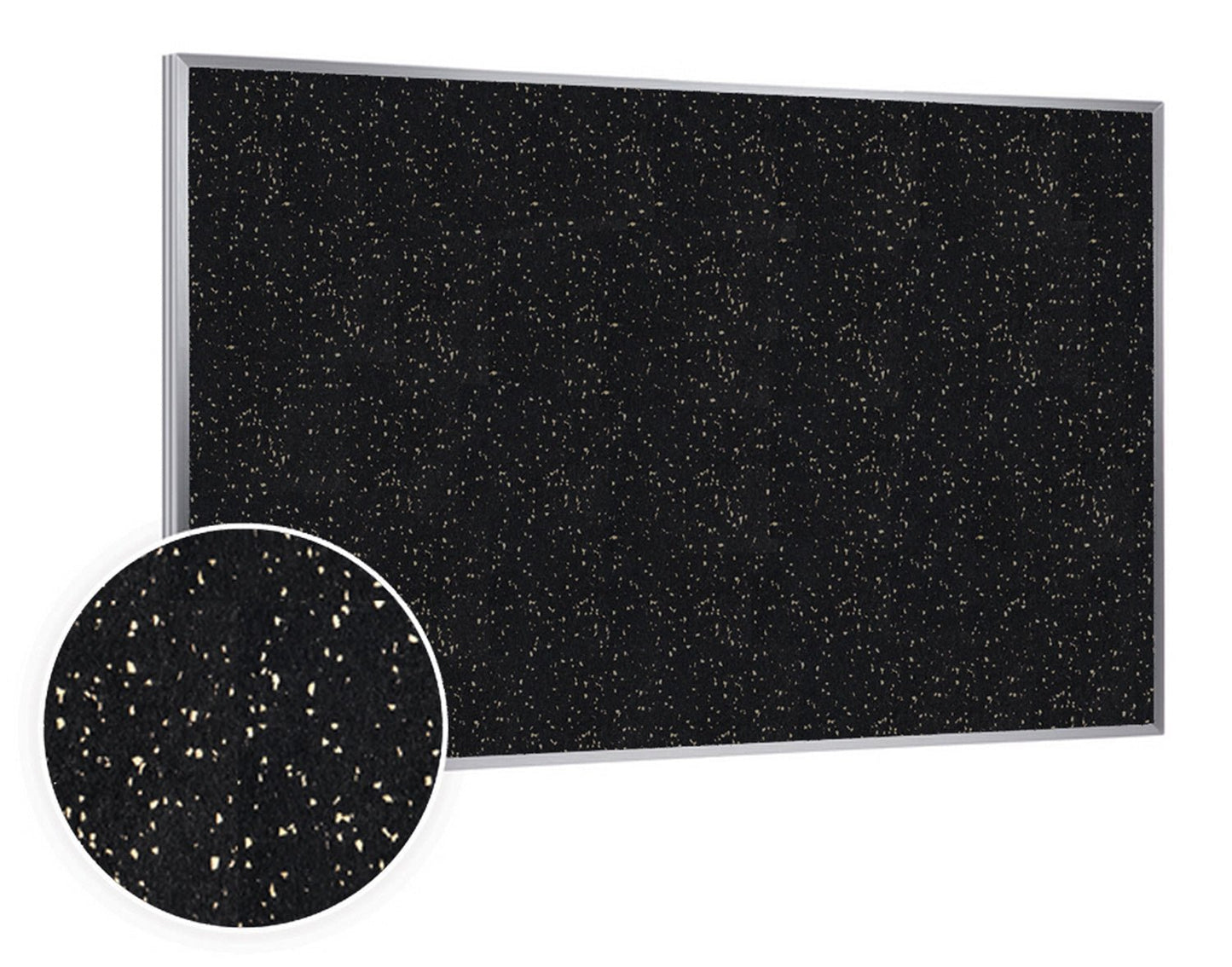 Ghent Recycled Bulletin Board, Satin Aluminum Frame, 3'H x 4'W (GHE - ATR34 - XX) - SchoolOutlet
