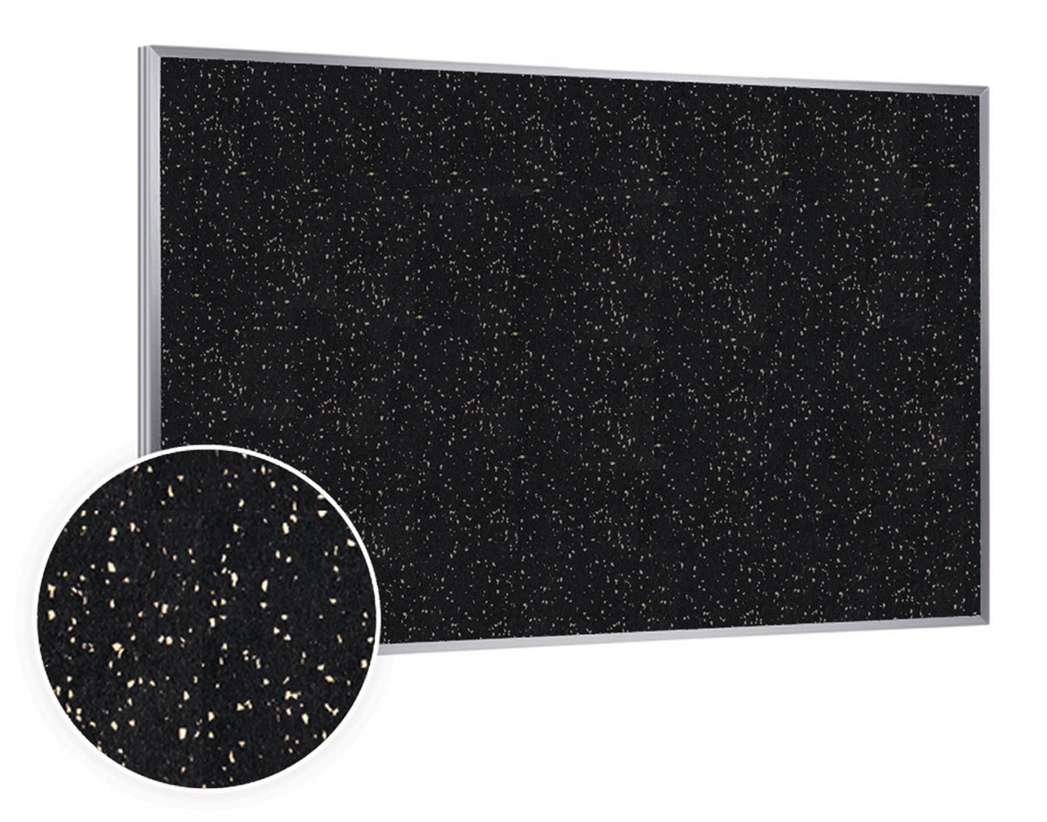 Ghent Recycled Bulletin Board, Satin Aluminum Frame, 3'H x 4'W (GHE - ATR34 - XX) - SchoolOutlet