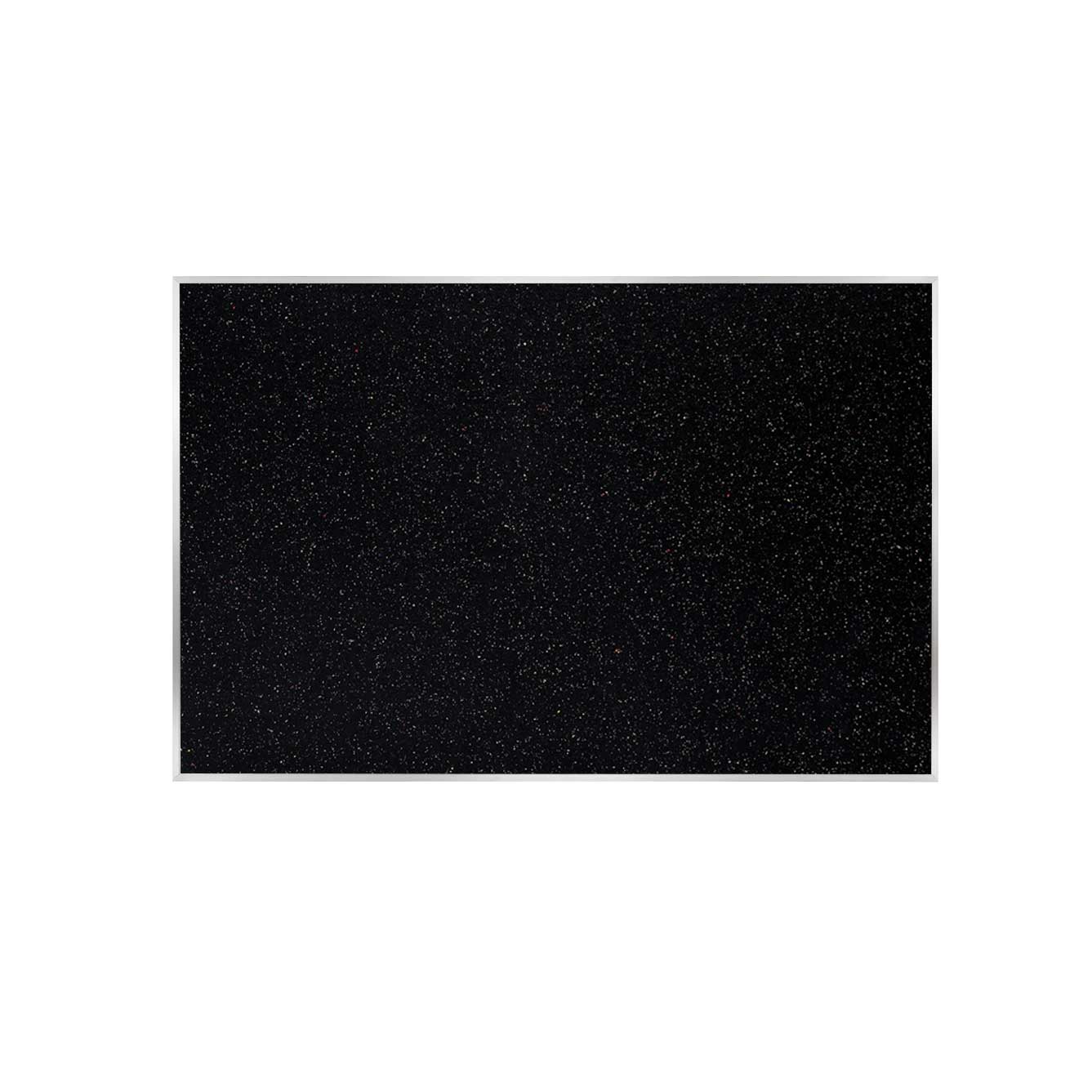 Ghent Recycled Bulletin Board, Satin Aluminum Frame, 4'H x 12'W (GHE - ATR412 - XX) - SchoolOutlet