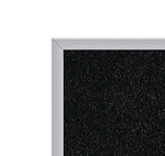 Ghent Recycled Bulletin Board, Satin Aluminum Frame, 4'H x 7' 4