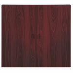 Ghent Porcelain Whiteboard, Magnetic Cabinet w/ Cork Interior Doors, 4'H x 4'W (GHE - C1 - 44X) - SchoolOutlet